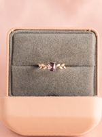 Load image into Gallery viewer, Alessia Ring - Spinel & Moissanite - 18K Rose Gold