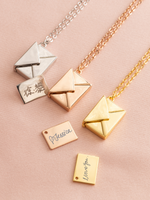 Load image into Gallery viewer, Letters To Love Necklace - Yellow Gold Plated