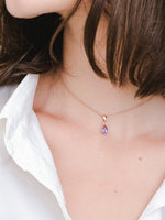 Load image into Gallery viewer, Laura Necklace (Amethyst) - Rose Gold Plated