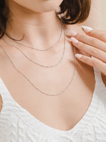 Load image into Gallery viewer, Mira Ball Chain - Rhodium Plated