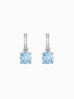Load image into Gallery viewer, Wylie Earrings (Sky Blue Topaz) - Rhodium Plated