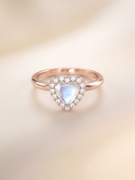 Load image into Gallery viewer, Leanne Ring (Moonstone) - Rose Gold Plated
