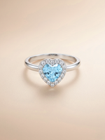 Load image into Gallery viewer, Leanne Ring (Topaz) - Rhodium Plated