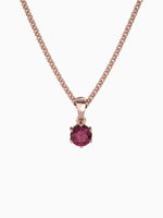Load image into Gallery viewer, Bianca Necklace (Rhodolite Garnet) - Rose Gold Plated