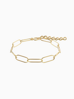 Load image into Gallery viewer, Mabel Link Thick Bracelet - Yellow Gold Plated