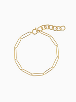 Load image into Gallery viewer, Mabel Link Thick Bracelet - Yellow Gold Plated