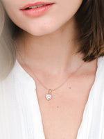 Load image into Gallery viewer, Leanne Necklace (Rose Quartz) - Rose Gold Plated