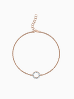 Load image into Gallery viewer, Fiona Bracelet (Sky Blue Topaz) - Rose Gold Plated