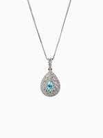 Load image into Gallery viewer, 0.162 ct Paraiba Necklace (AGL Certificate UBE4337)