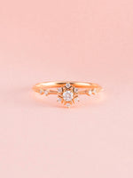 Load image into Gallery viewer, Elyn Ring - 18K Rose Gold (Natural Diamond)
