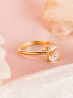 Load image into Gallery viewer, Jamie Ring - Moissanites - 18k Yellow Gold