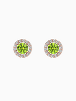 Load image into Gallery viewer, Lydia Earring (Peridot) - Rose Gold Plated