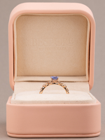 Load image into Gallery viewer, Aimee Ring - Lavender Sapphire & Lab Grown Diamond - 18k Rose Gold