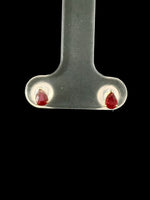 Load image into Gallery viewer, Ruby Earrings Teardrop - 18K Yellow Gold