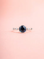 Load image into Gallery viewer, Karrie Ring - Sapphire - 18K White Gold