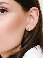 Load image into Gallery viewer, Lydia Earring (Citrine) - Rose Gold Plated