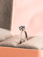 Load image into Gallery viewer, Celeste Ring - Sapphire - 18k White Gold