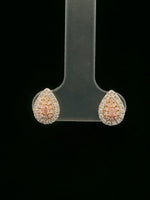 Load image into Gallery viewer, Pink Diamond (Fancy Orangey Pink) Earrings - 18K Rose Gold & Platinum