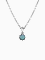 Load image into Gallery viewer, Bianca Necklace (Labradorite) - Rhodium Plated