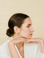 Load image into Gallery viewer, Wilma Earrings (Zirconia) - Yellow Gold Plated
