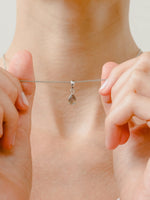 Load image into Gallery viewer, Laura Necklace (Labradorite) - Rhodium Plated