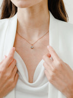 Load image into Gallery viewer, Bianca Necklace (Labradorite) - Rose Gold Plated