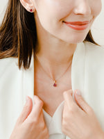 Load image into Gallery viewer, Bianca Necklace (Rhodolite Garnet) - Rose Gold Plated