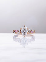 Load image into Gallery viewer, Jovyn Ring-Sapphires and Moissanites-18K Rose Gold