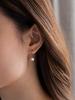 Load image into Gallery viewer, Freshwater Pearl (7-7.5mm) Earrings - 18K Rose Gold