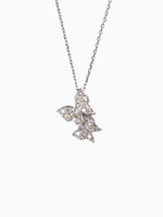 Load image into Gallery viewer, Bethany Butterfly Diamond Necklace - 18K White Gold