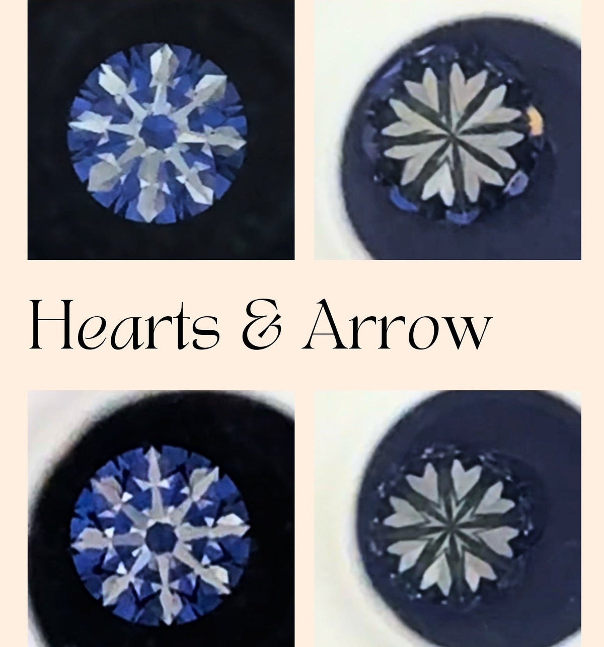 Ideal vs hearts and arrows cut
