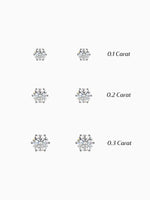 Load image into Gallery viewer, Diamond Amber Earrings - 18K White Gold
