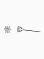 Load image into Gallery viewer, Diamond Amber Earrings - 18K White Gold
