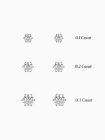 Load image into Gallery viewer, Diamond Amber Earrings - Platinum
