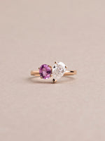 Load image into Gallery viewer, Jennie Ring - Pink Sapphire &amp; Lab Diamond - 18K Rose Gold
