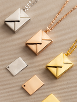Load image into Gallery viewer, Letters To Love Necklace - Rhodium Plated
