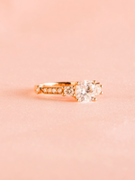 Load image into Gallery viewer, Samantha Ring - Moissanite - 18k Rose Gold
