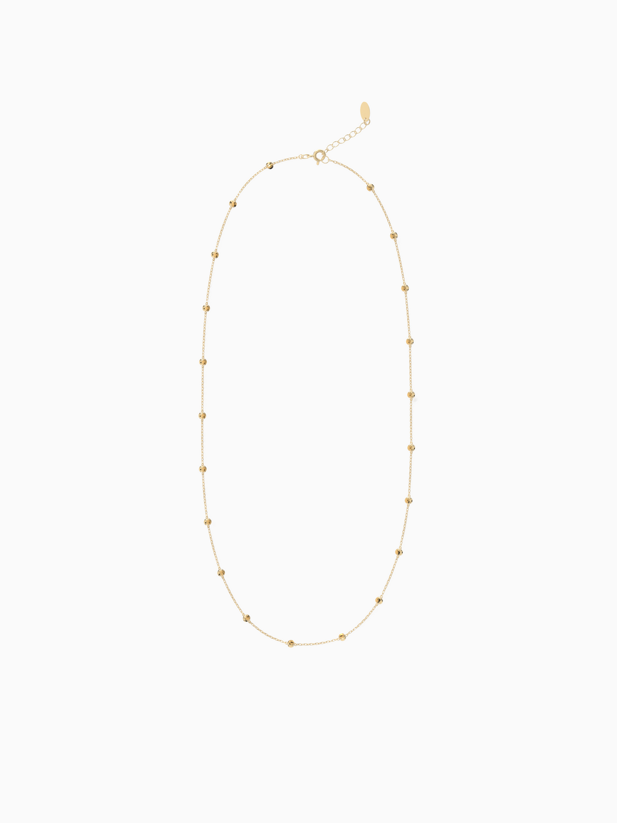 Miley ball chain   yellow gold plated