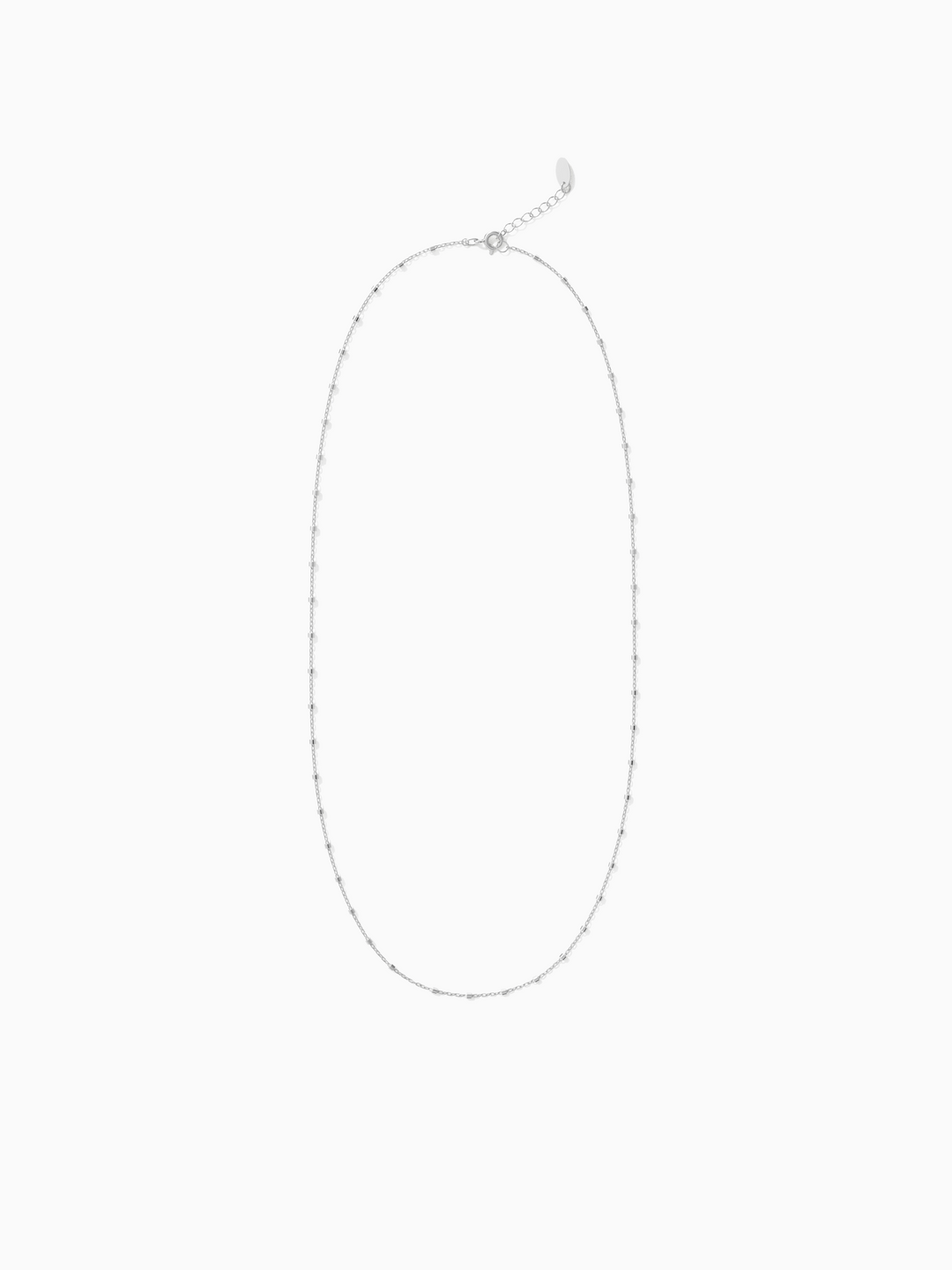 Mira Ball Chain - Rhodium Plated