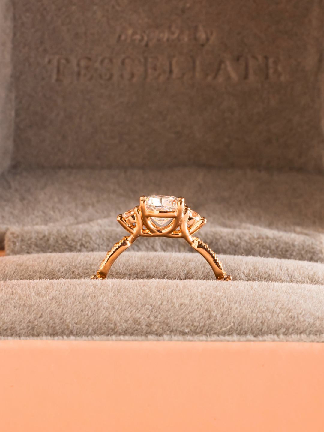 Samantha Ring - Moissanite - 18k Rose Gold
