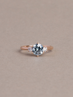 Load image into Gallery viewer, Azure Ring - 0.93 Ct Fancy Intense Blue Lab Grown Diamond - 18K Rose Gold
