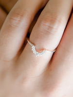 Load image into Gallery viewer, Yana Ring (Zirconia) - Rhodium Plated
