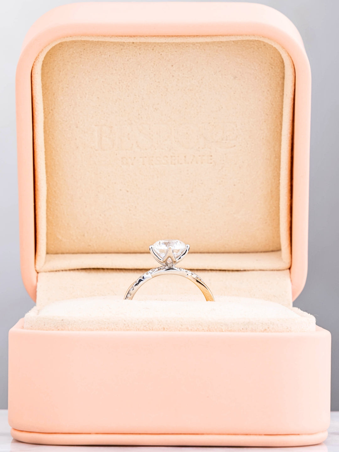 Emelia Ring - Lab Diamond - 18K White Gold & Rose Gold