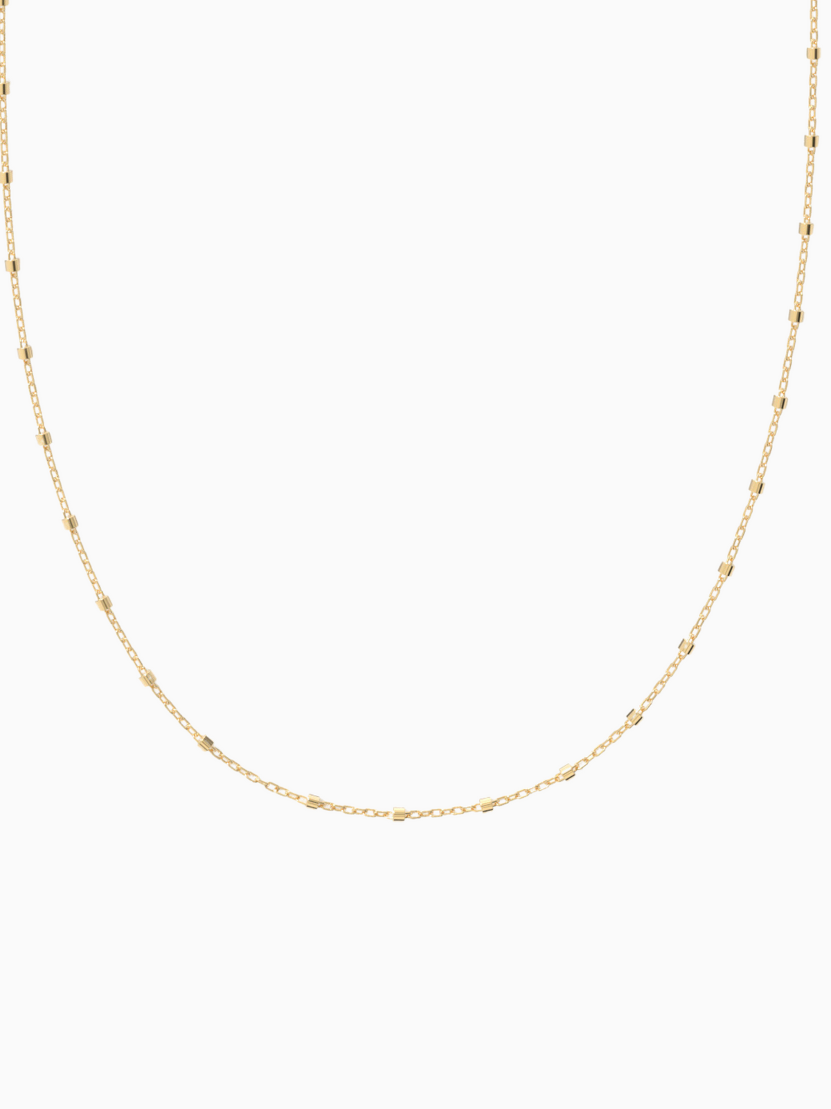 Mira ball chain   yellow gold plated