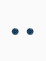 Load image into Gallery viewer, Lydia Earring (London Blue Topaz) - Rose Gold Plated

