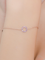 Load image into Gallery viewer, Fiona Bracelet (Amethyst) - Rose Gold Plated
