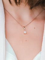 Load image into Gallery viewer, Laura Necklace (Moonstone) - Rose Gold Plated
