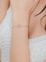 Load image into Gallery viewer, Fiona Bracelet (Amethyst) - Rose Gold Plated
