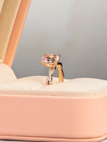 Load image into Gallery viewer, Serena Ring - Morganite &amp; Moissanite - 18K Rose Gold
