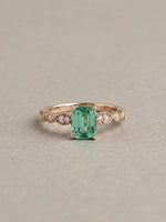 Load image into Gallery viewer, Veronica - Mint Tourmaline - 14k Rose Gold
